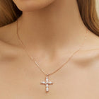 Opal Cross Necklace