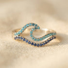 Ocean Wave Turquoise Love Ring