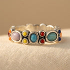 Bohemian Colorful Synthetic Turquoise Ring
