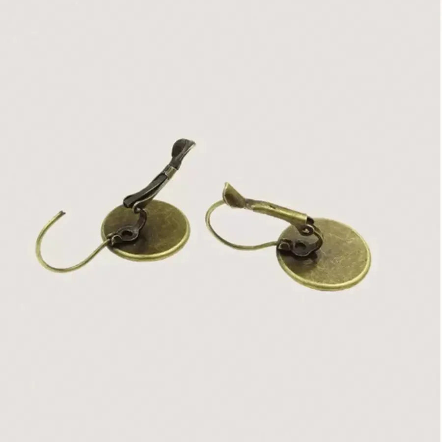 Retro Style Blue Bird Shaped Round Hook Earrings