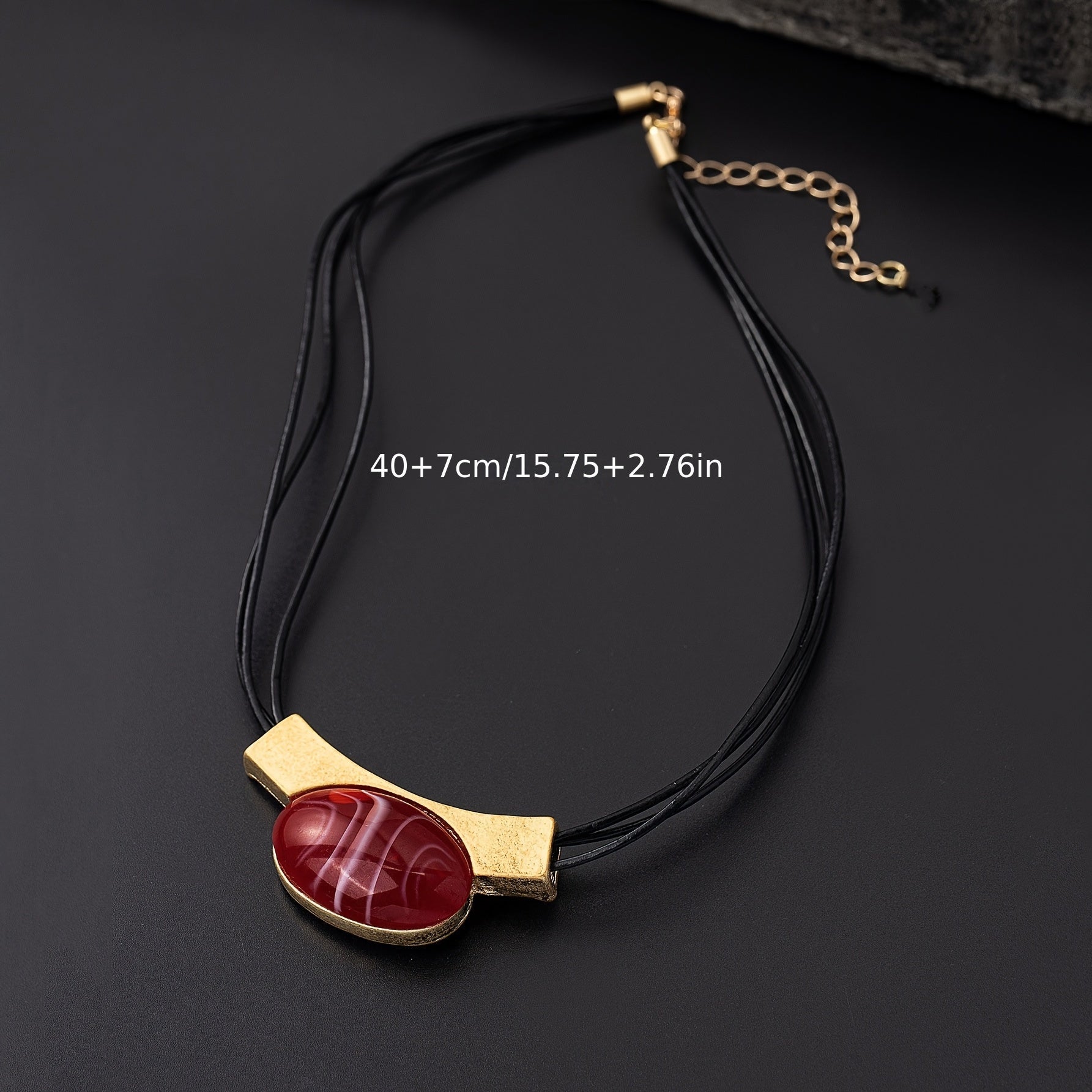 Elegant Bohemian Gemstone Gold Plated Necklace