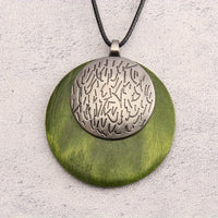 Bohemian Retro Style Spiral Medallion Pendant Long Necklace
