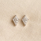 Kite Cut Diamond Stud Earrings