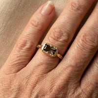 Vintage Engagement Anniversary Crystal Ring