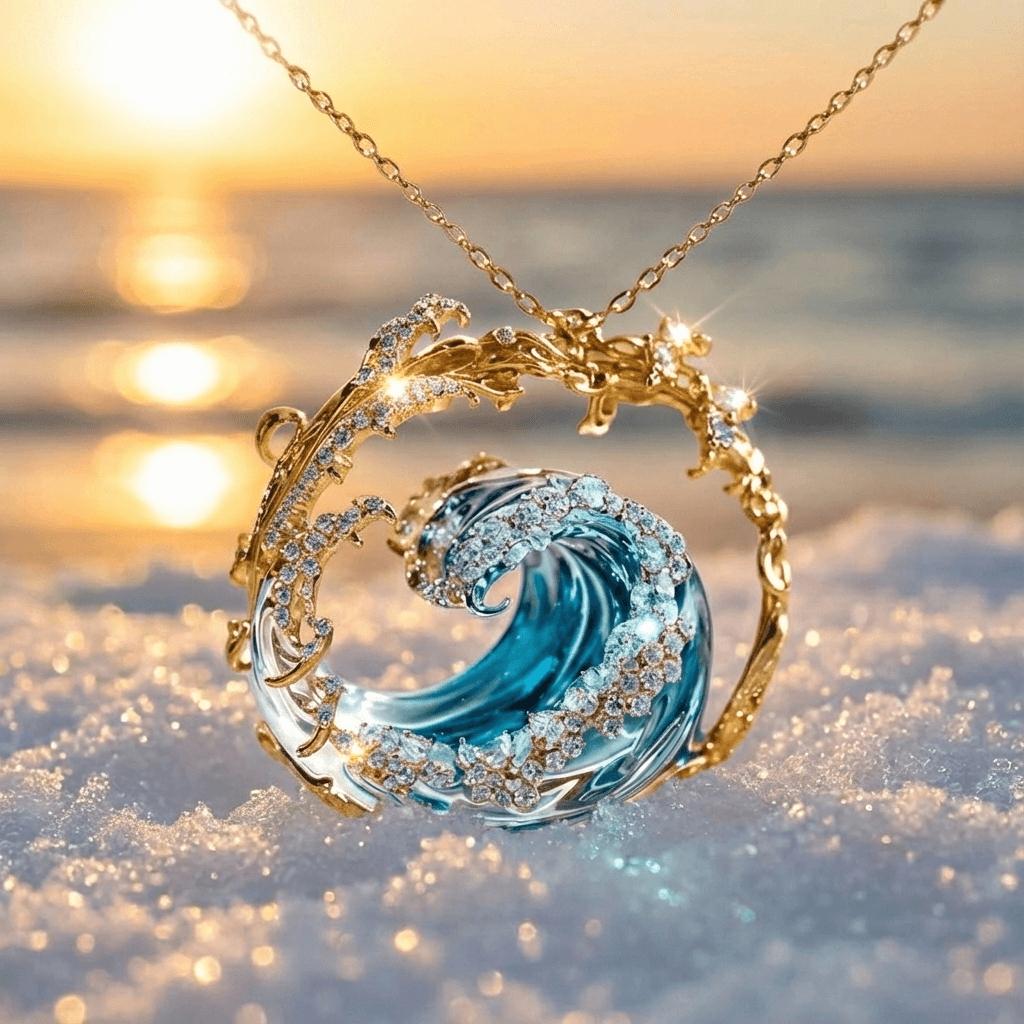 Ocean's Oath Gold Necklace