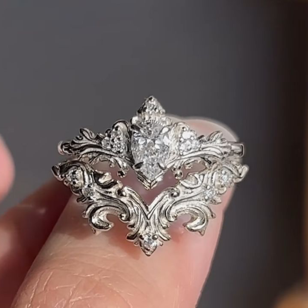 Royal Baroque Tiara Ring