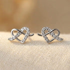 Minimalist Heart Shaped Stud Earrings