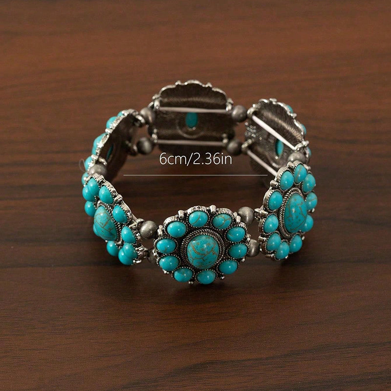 Elegant Vintage Ethnic Turquoise Bracelet