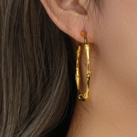 Alice Bamboo Earrings Gold