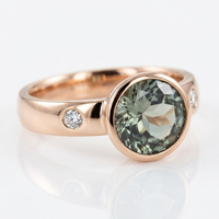 Elegant Vintage Aquamarine Blue Zirconia Silver Plated Ring