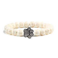 Bracelet with beaded paws