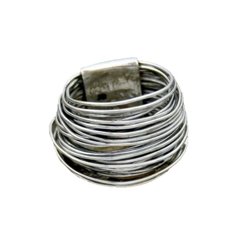 Handmade Silver Design Vintage Wire Wrap Bracelet