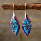 Mosaic Jasper Marquise Drop Earrings