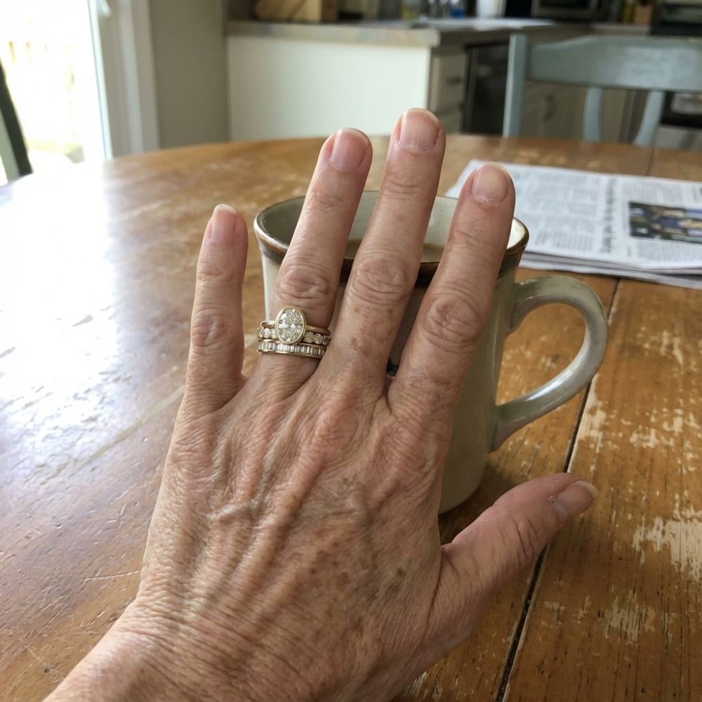 Vintage Zirconia Fine Gold Plated Ring