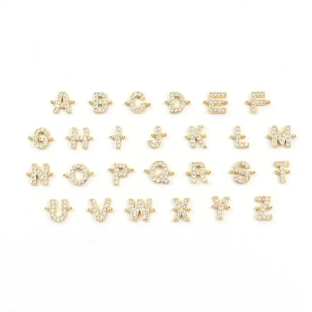 Dainty Personalized Initial Cord Bracelet with Pavé Diamond Charm