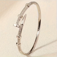 Adjustable Open Spark Gold Bracelet