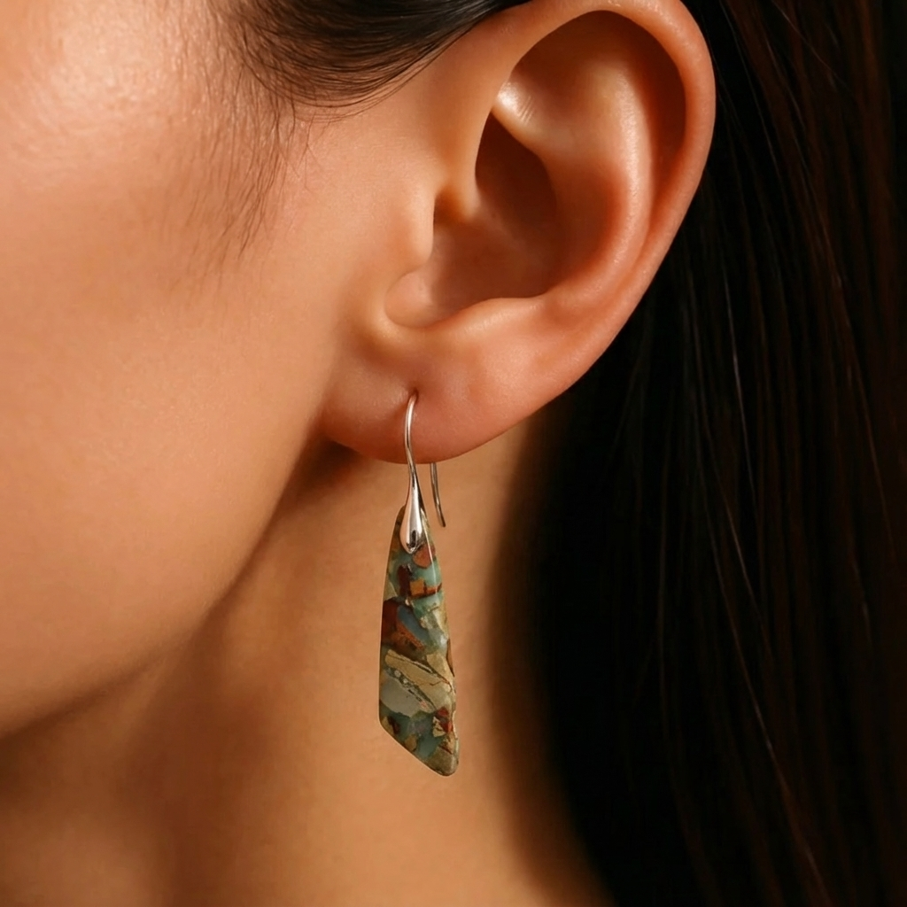 Unique Natural Stone Earrings