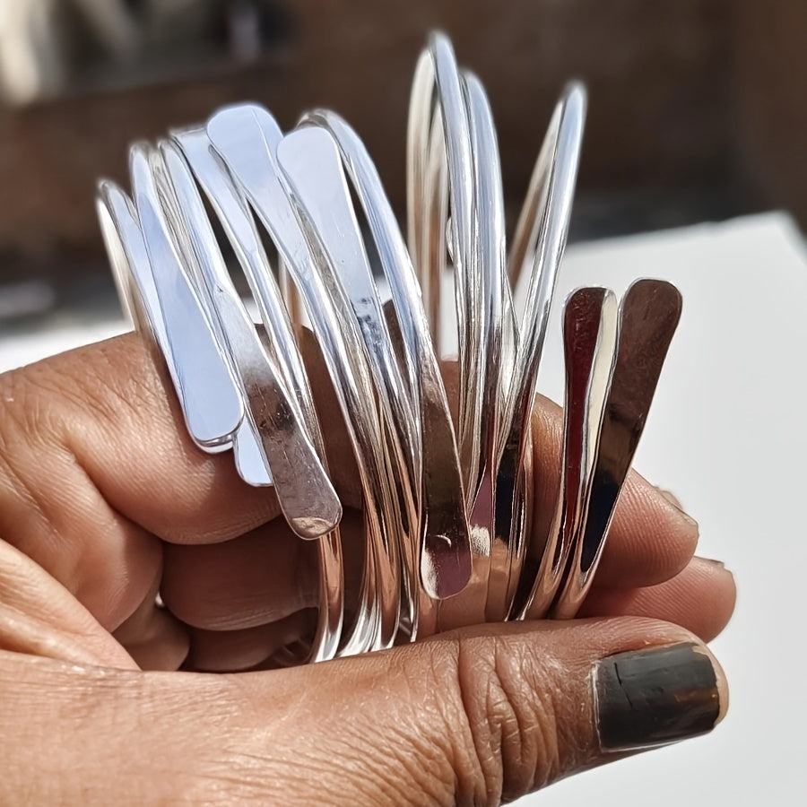 Vintage Bohemian Style Wide Cuff Stackable Bracelet