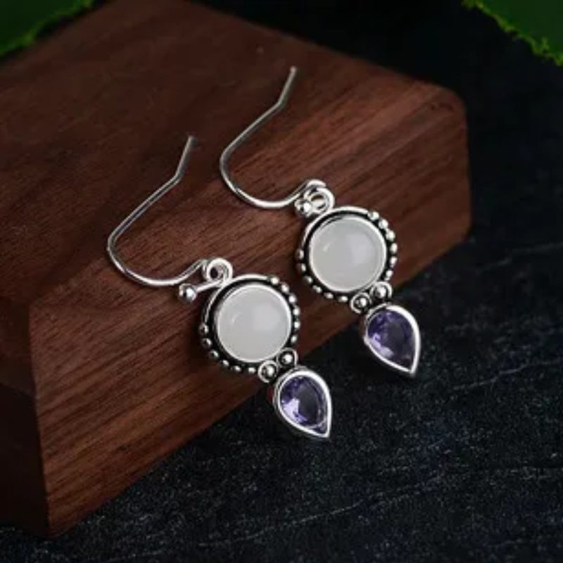 Denise moonstone earrings