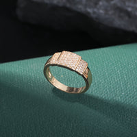 Elegant Cubic Zirconia Gold Plated Ring