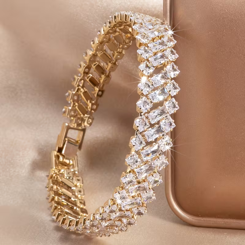 Emerald Crown Tennis Bracelet