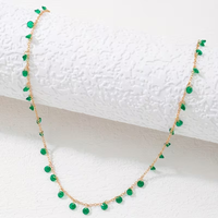 Emerald Droplet Necklace