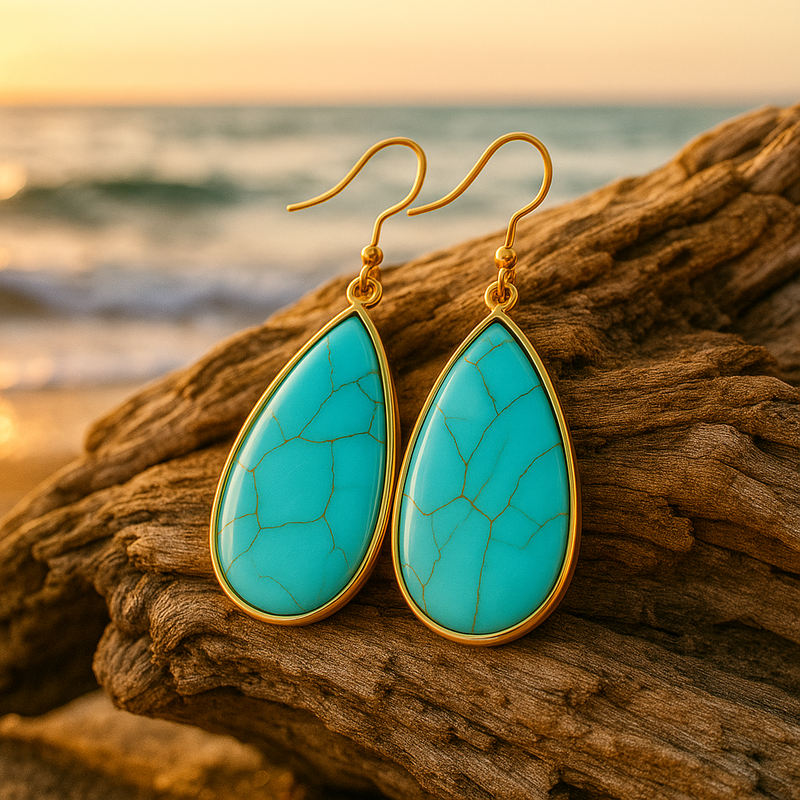 Endless Connection Turquoise Earrings