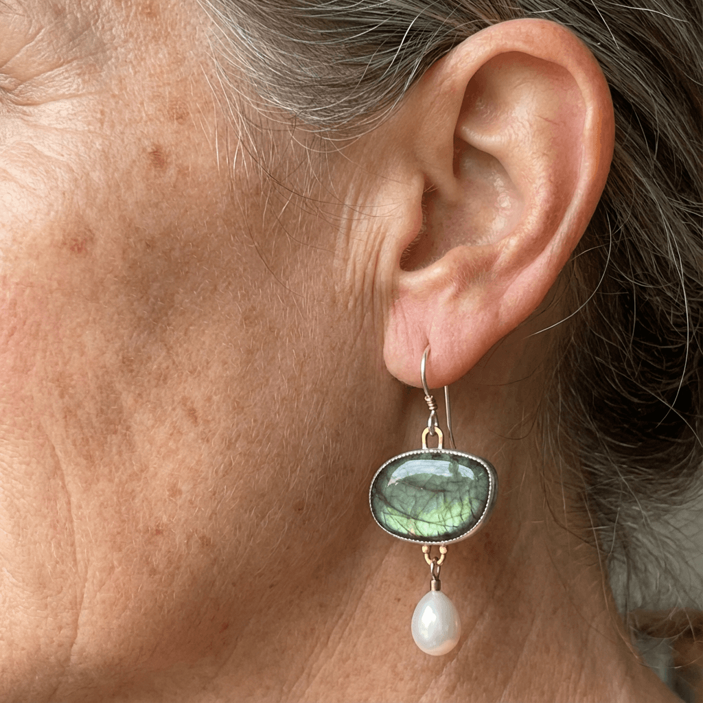 Vintage Stone Earrings