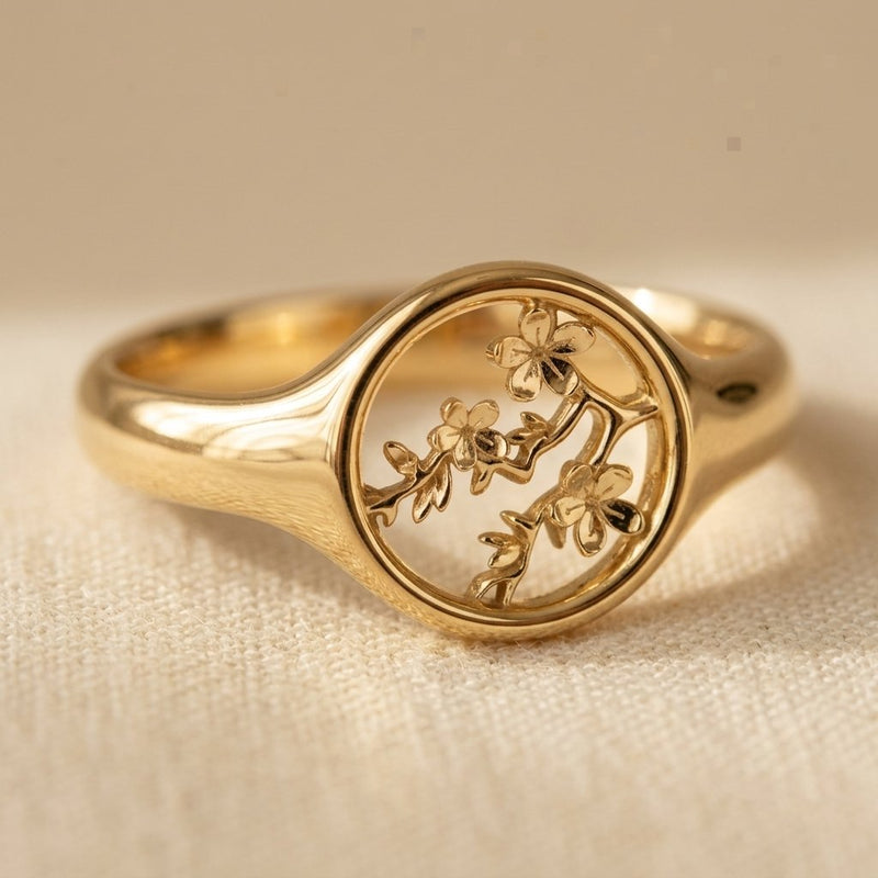 Flower Tree Vine Rings