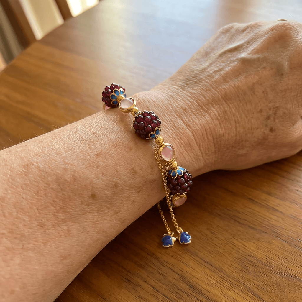 Natural Stone Berries Bracelet