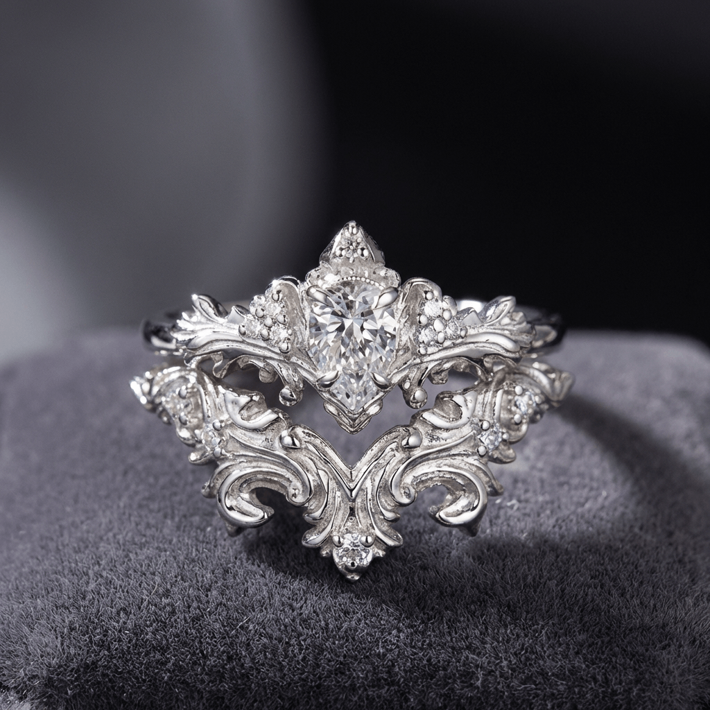 Royal Baroque Tiara Ring
