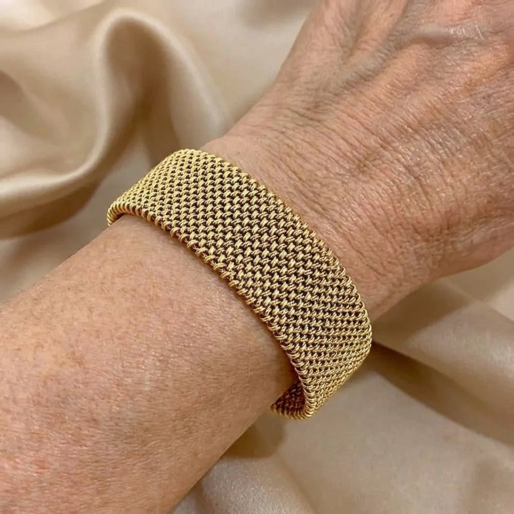 Vintage Golden Mesh Bracelet
