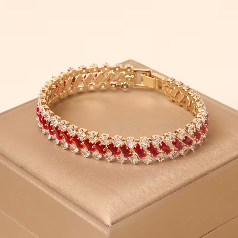 Ruby Lattice Bracelet