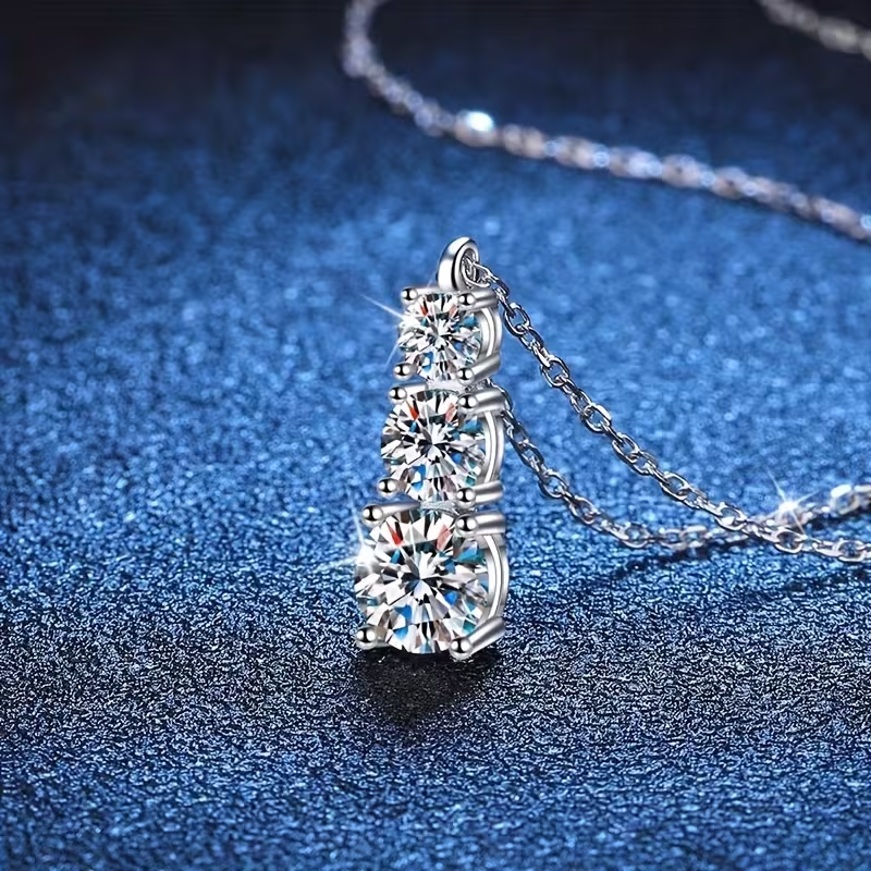 Triple Spark Gold Necklace
