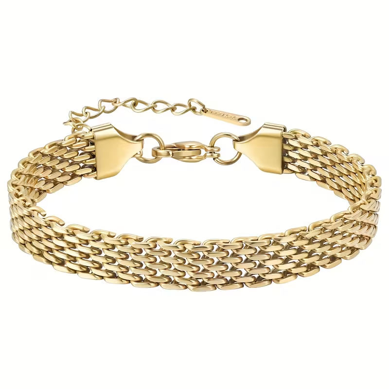 Gold Elegant Mesh Bracelet
