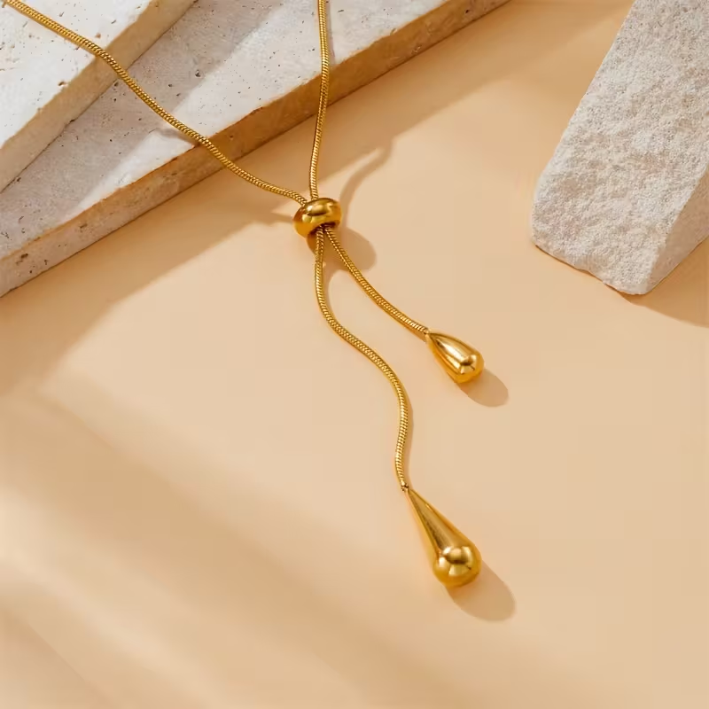 Golden Jewelry Dangle Set