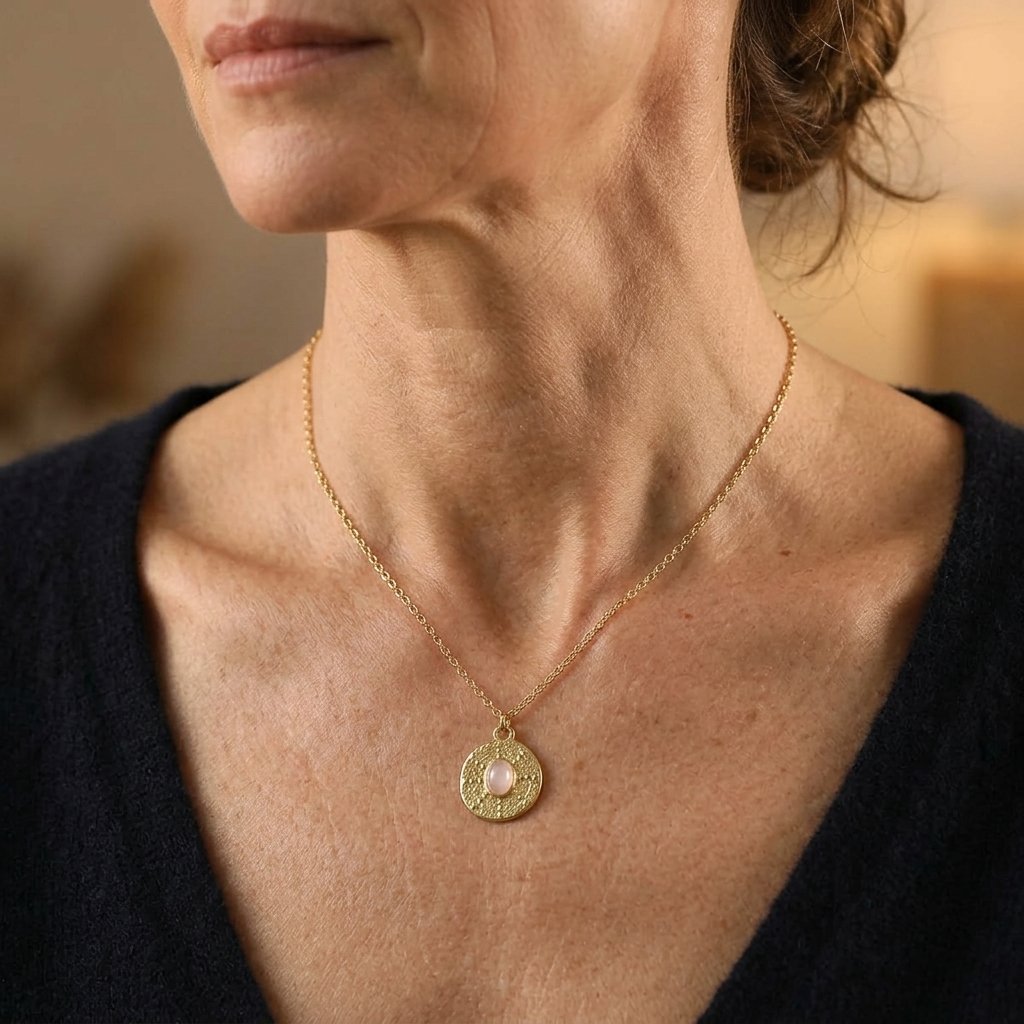 Natural Stone Pendant Chain