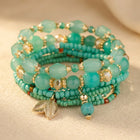 4-piece Boho Mint Turquoise Bracelet