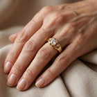 Elegant Zirconia Engagement Ring