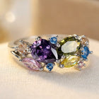 Elegant Bohemian Style Engagement Synthetic Cubic Zirconia R Ring