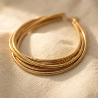 Layered Gold Silver Snake Chain Necklace