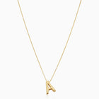 Love letter initial necklace | White Gold