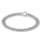 Pave Cuban Bracelet | White Gold