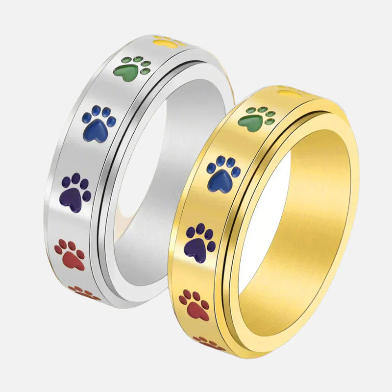 Rotating paw stress ring