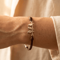 Vintage Three Birds Bronze Leather Bracelet