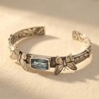 Vintage Silver Dragonfly Blue Stone Bracelet