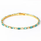 Timeless Gold Natural Turquoise Bracelet