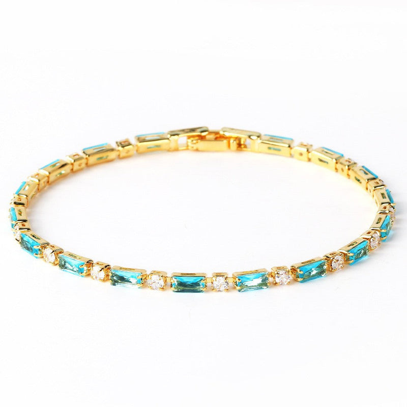 Timeless Gold Natural Turquoise Bracelet