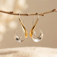 Vintage Dangling Golden Earrings