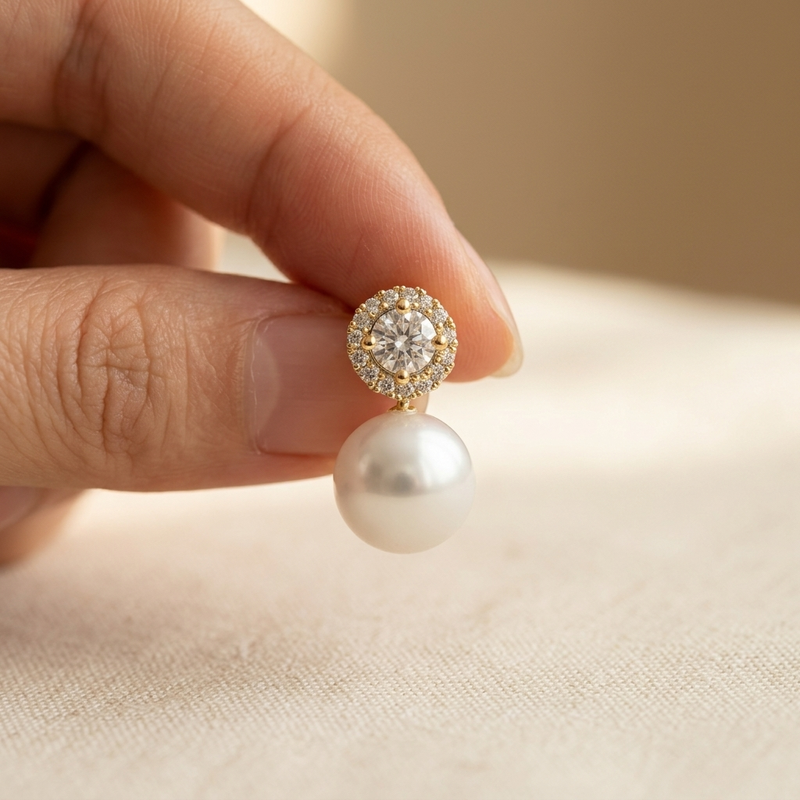 Vintage Pearl Stud Earrings
